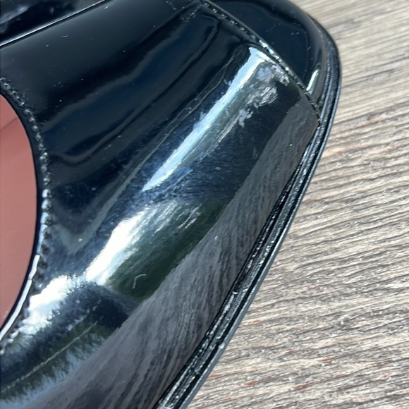 Taryn Rose Black Patent Leather Peep Toe Heels - Pumps GUC - Size 9 - Fierce - Picture 10 of 12